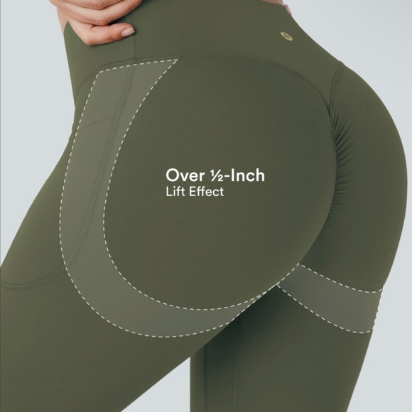 HALARA Flared Leggings - Olive XS - Picture 12 of 14